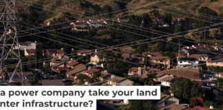 Meeting data center power demands will mean building more transmission lines and acquiring more land to put them on. These lines are in California. Justin Sullivan/Getty Images